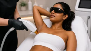 Women taking Laser Hair removal in Delhi