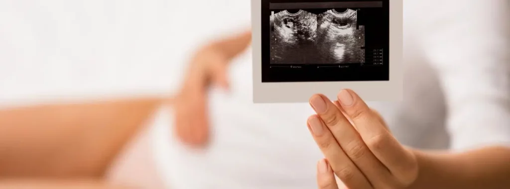 Pregnant Woman Showing Scan Image | Isya Aesthetics in Vasant Vihar, New Delhi